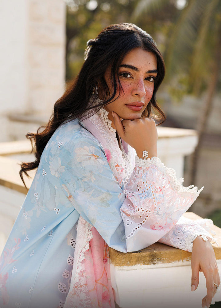 Summer Together by Afrozeh Unstitched Embroidered Lawn 3 Piece Suit AF26UST D-6 LILOURA - Festive Collection