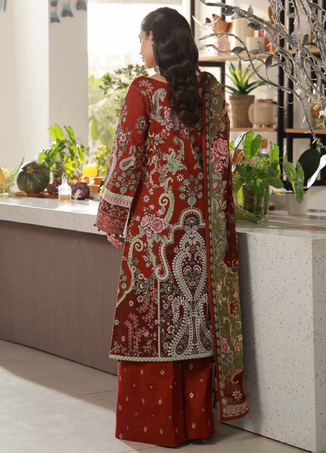 Delia by Gulaal Unstitched Embroidered Lawn 3 Piece Suit GL26UD D-9 Siaa - Summer Collection
