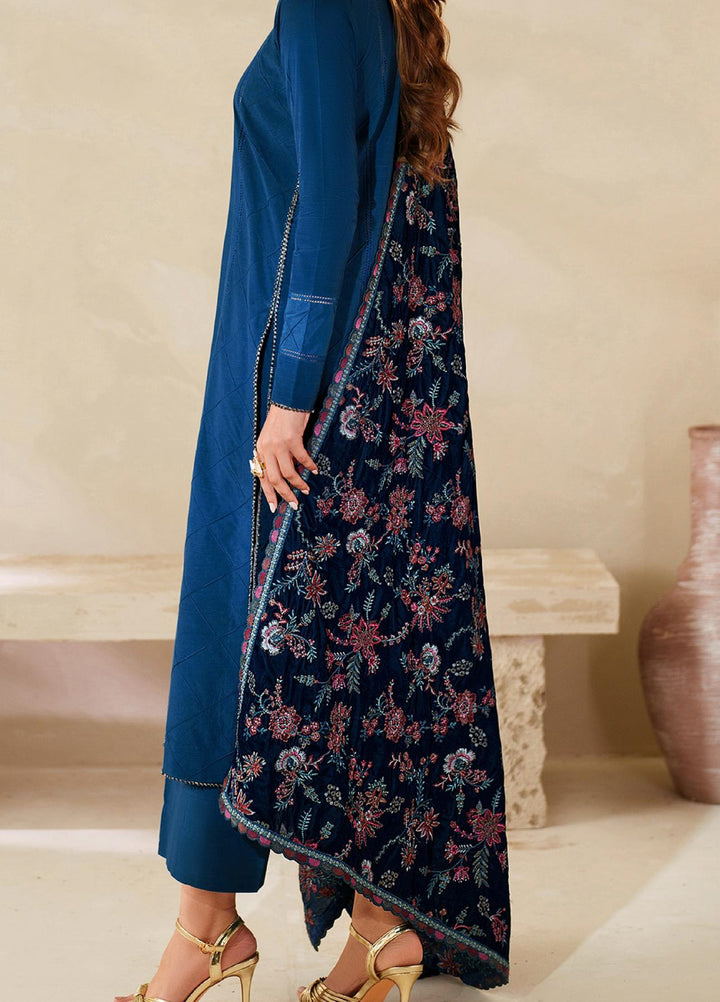 Zarif Unstitched Embroidered Raw Silk Suits 3 Piece ZRF25UF  ZRF-VS-01 - Festive Collection