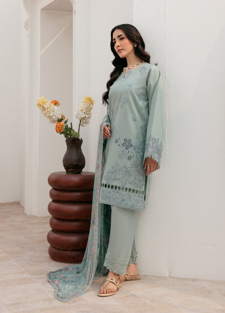 Zync by Florent Untitched Lawn Embroidered 3 Piece Suit FL26UZ FZ-2A - Summer Collection