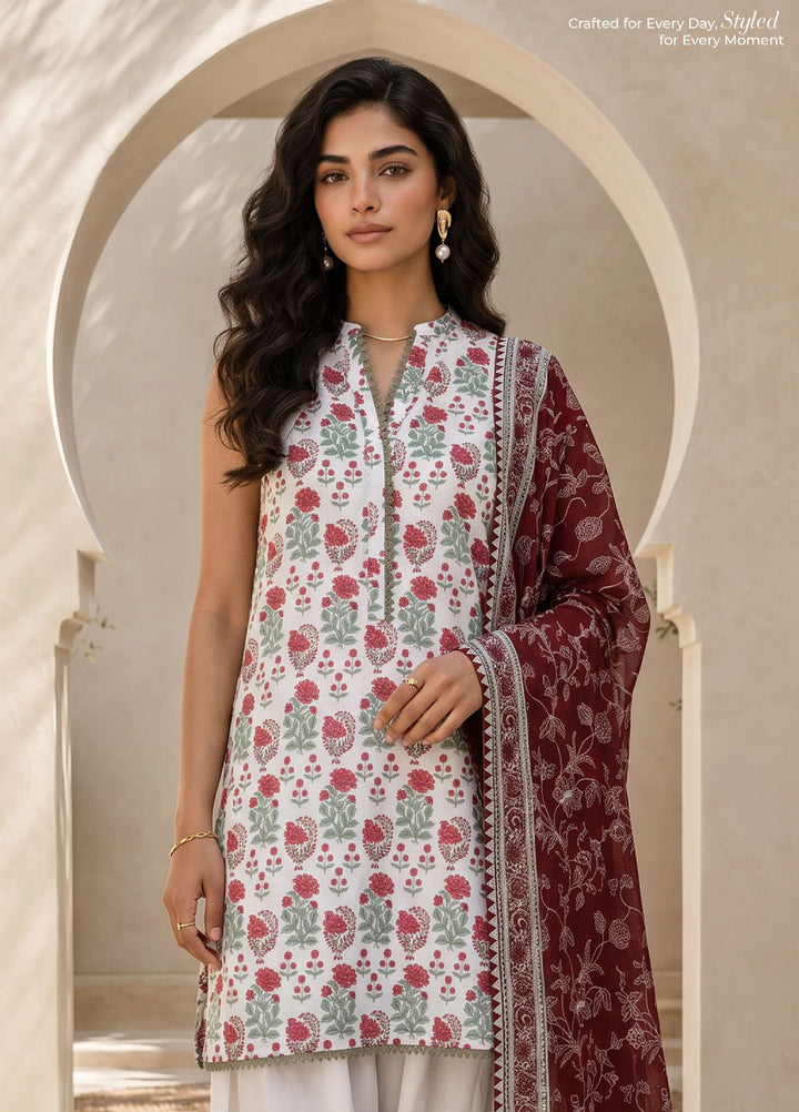 Zellbury Unstitched Printed Lawn 3 Piece Suit ZB26UCVII WUS26X30885 - Casual Collection