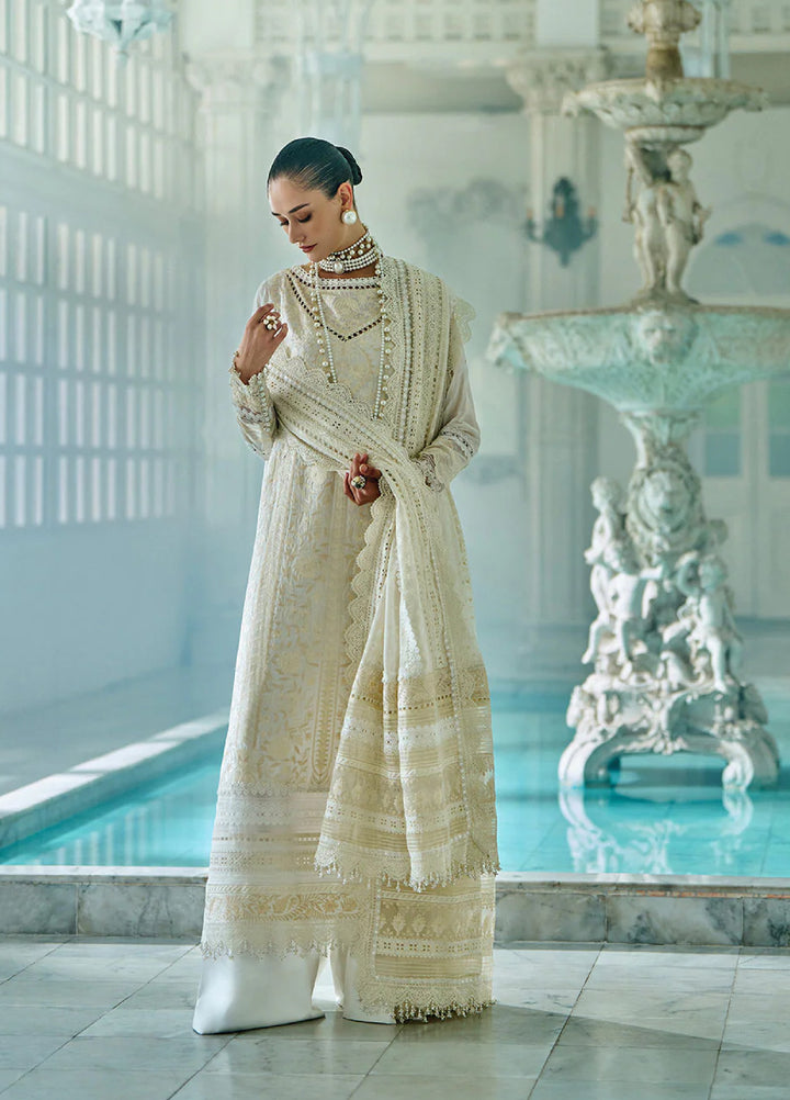 Sobia Nazir Unstitched Embroidered Luxury Lawn 3 Piece Suit SN26ULE D-09 A - Eid Collection