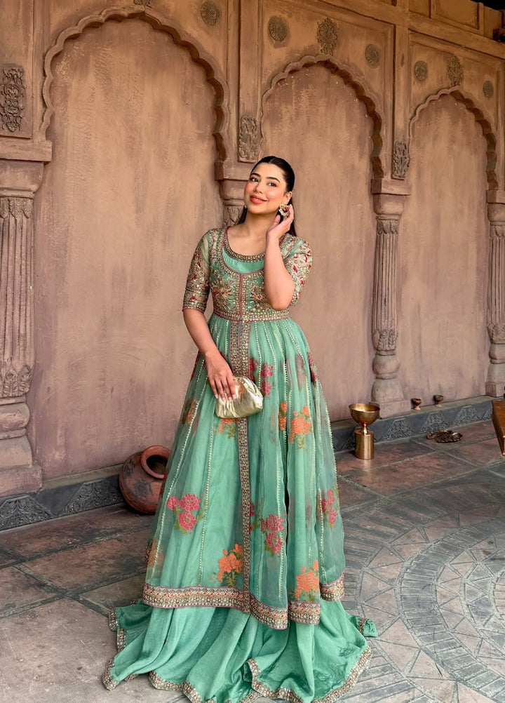 Maria Osama Khan Pret Embroidered Organza 4 Piece Suit Sahar-e-Jashan