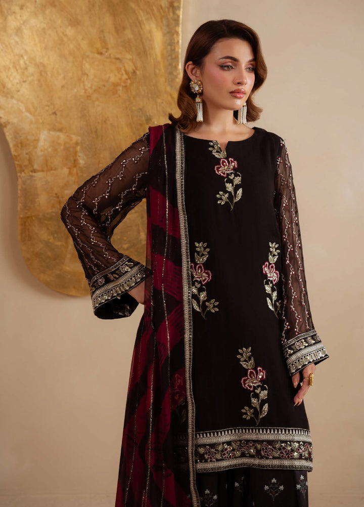 Amaya by Nureh Unstitched Luxury Chiffon Embroidered 3 Piece Suit NU26UA AM-36 - Festive Collection