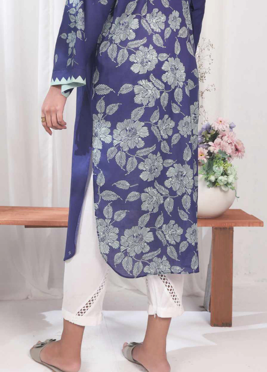 Kamyab Kurti by Rashid Textiles Unstitched Printed Lawn 1 Piece Suit RT26ULK 8752 - Casual Collection