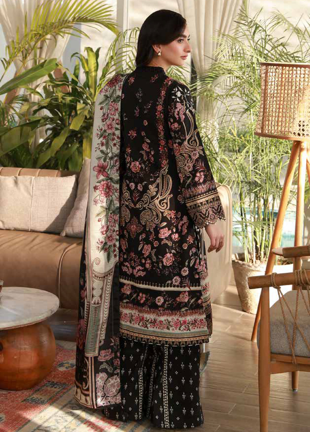 Delia by Gulaal Unstitched Embroidered Lawn 3 Piece Suit GL26UD D-5 Soleil - Summer Collection