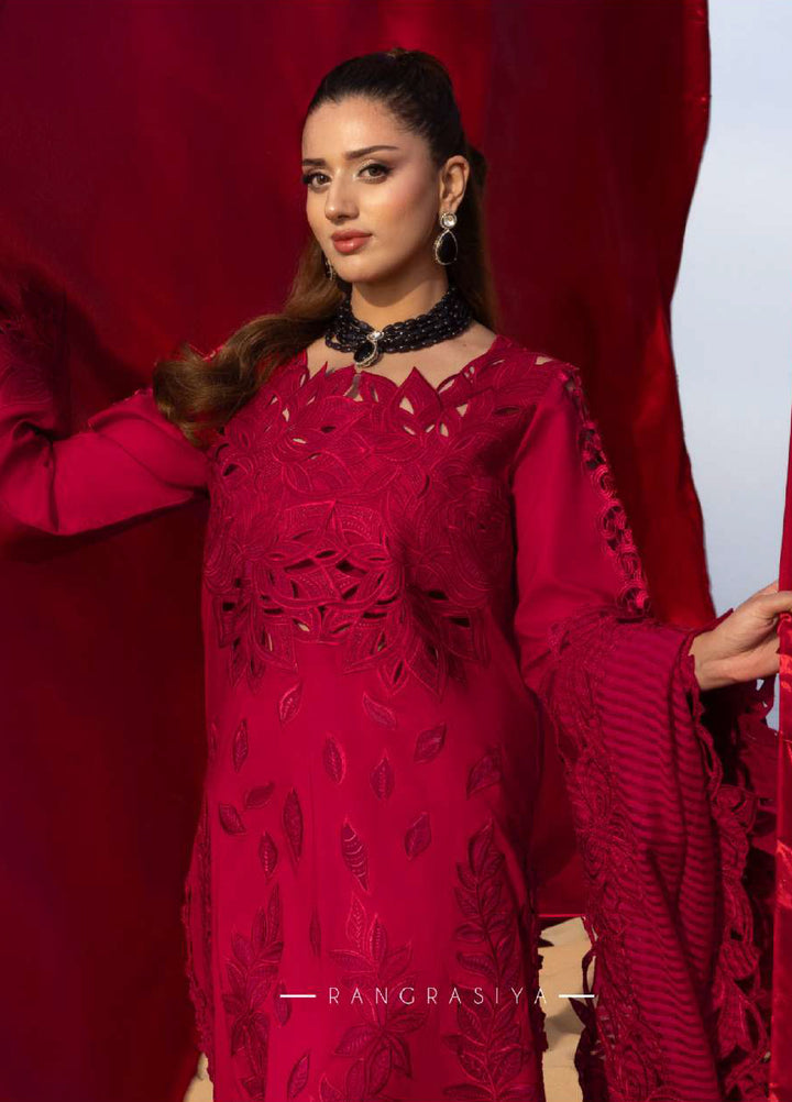 Rang Rasiya Premium Unstitched Embroidered Lawn 3 Piece Suit RR26UP D-12 Rameen - Festive Collection