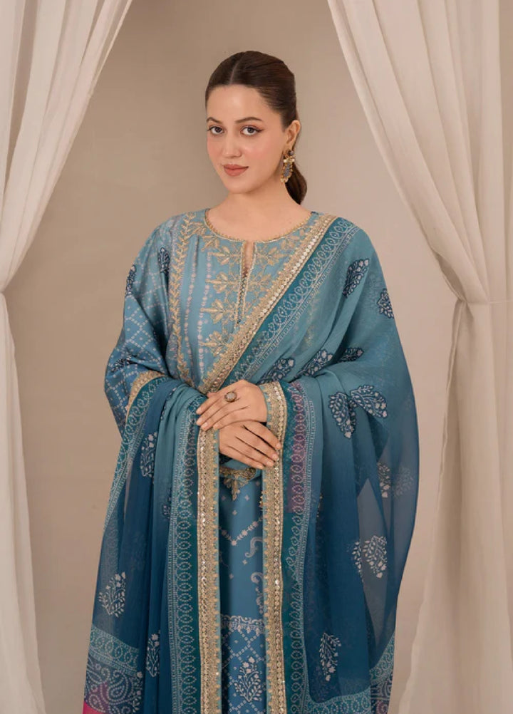 Bandhani by Chandan Nagri Women Pret Embroidered Silk 3 Piece Suit Ruya - Formals Collection