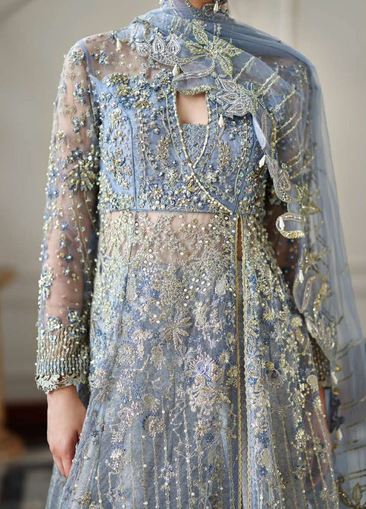 The Muse by Mushq Unstitched Net Embroidered Suits 3 Piece MU26TM Anastassia - Wedding Collection
