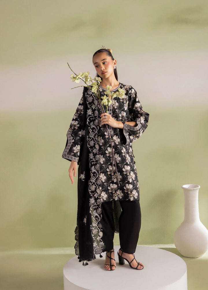Bagheecha by Gul Ahmed Unstitched Embroidered Lawn 3 Piece Suit GA26ULB DN62077 - Casual Collection