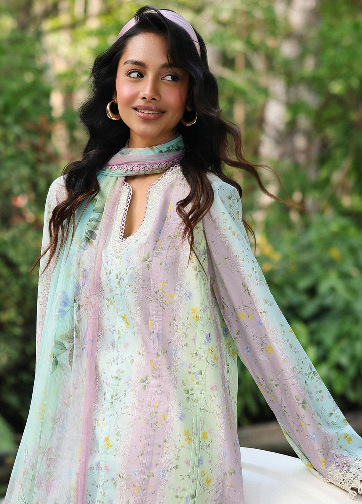 Q Prints by Qalamkar Unstitched Lawn Printed 3 Piece Suit QLK26QP Xenia - Summer Collection