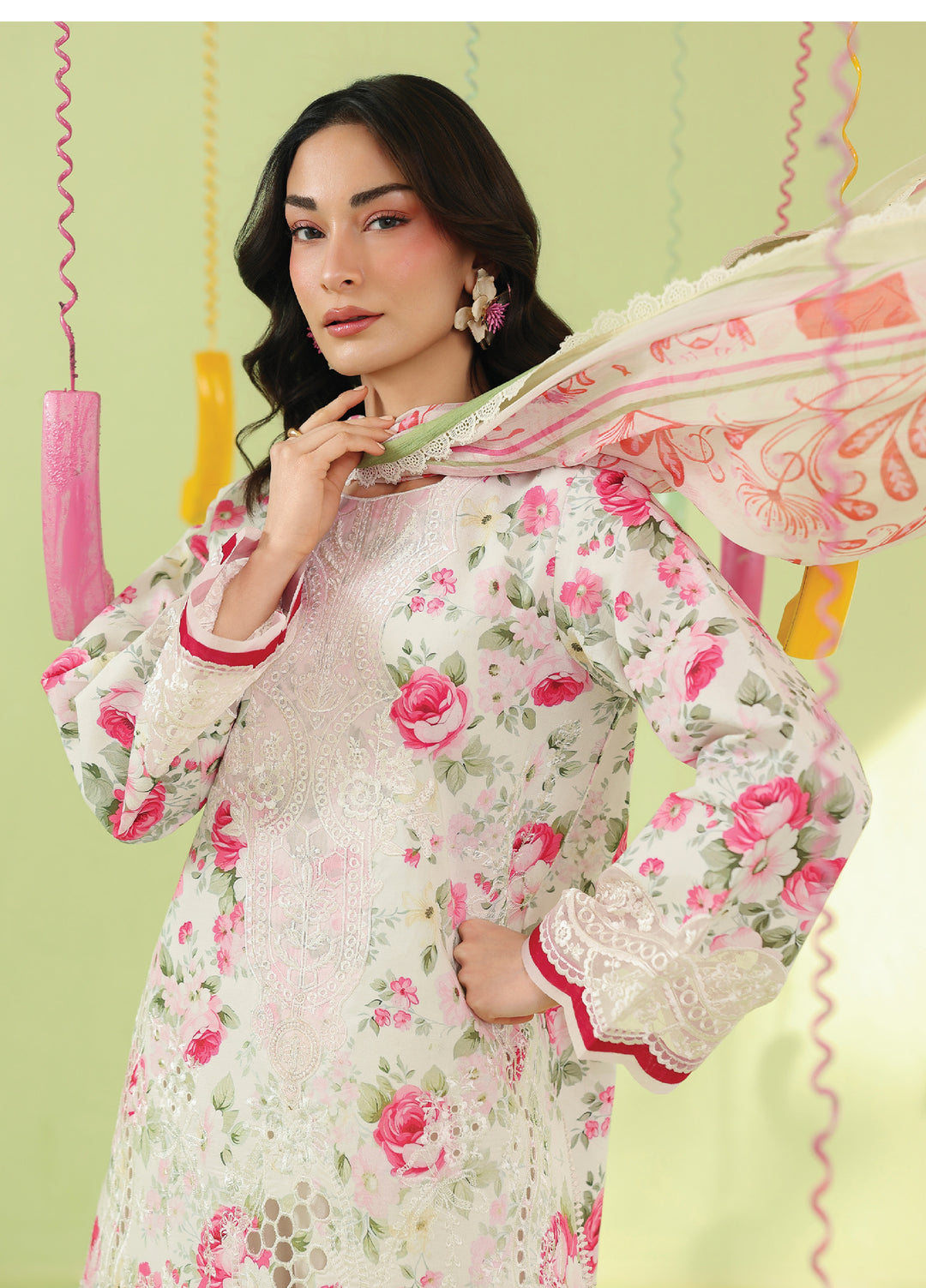 Anaya by Mahnur Unstitched Embroidered Lawn 3 Piece Suit MN26UALV AN2-19 - Festive Collection