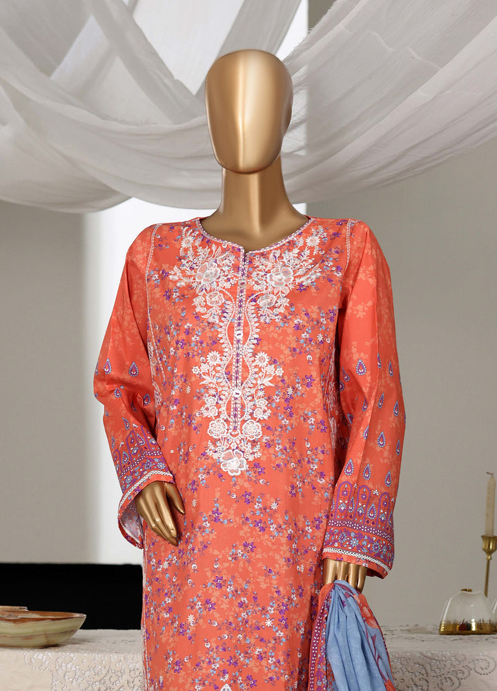 Guldozi by HZ Textiles RTW Embroidered Lawn 3 Piece Suit CPE-3P-029 - Summer Collection