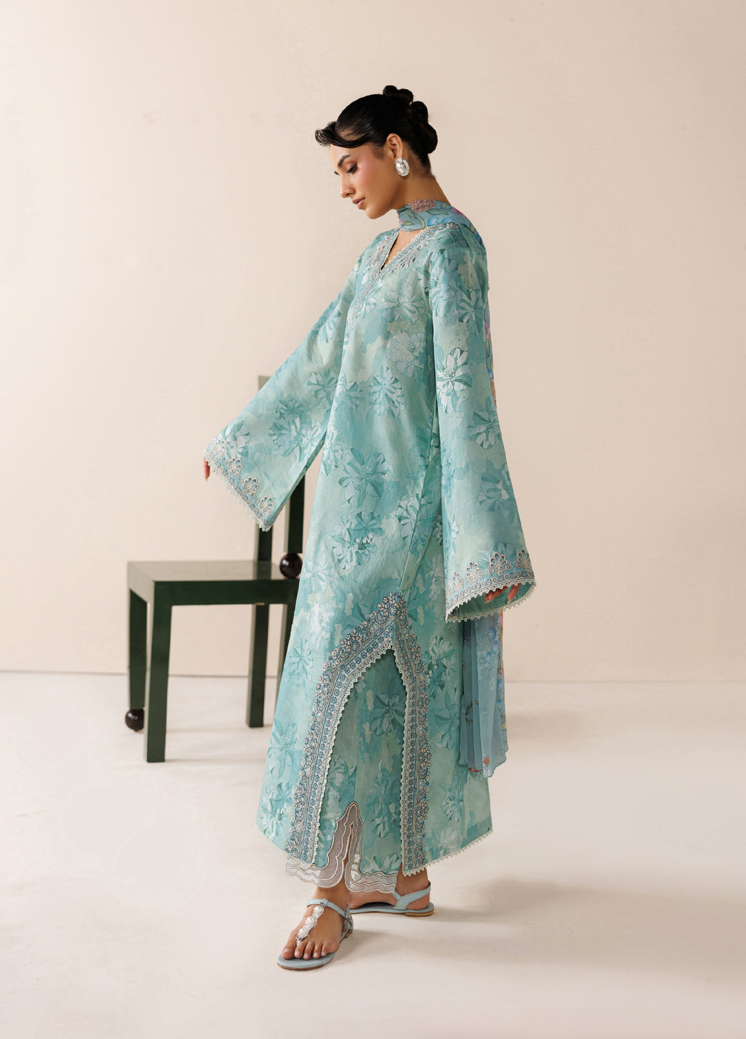 Azzal Unstitched Printed Lawn 3 Piece Suit AZL26UPL AZL-137 - Summer Collection