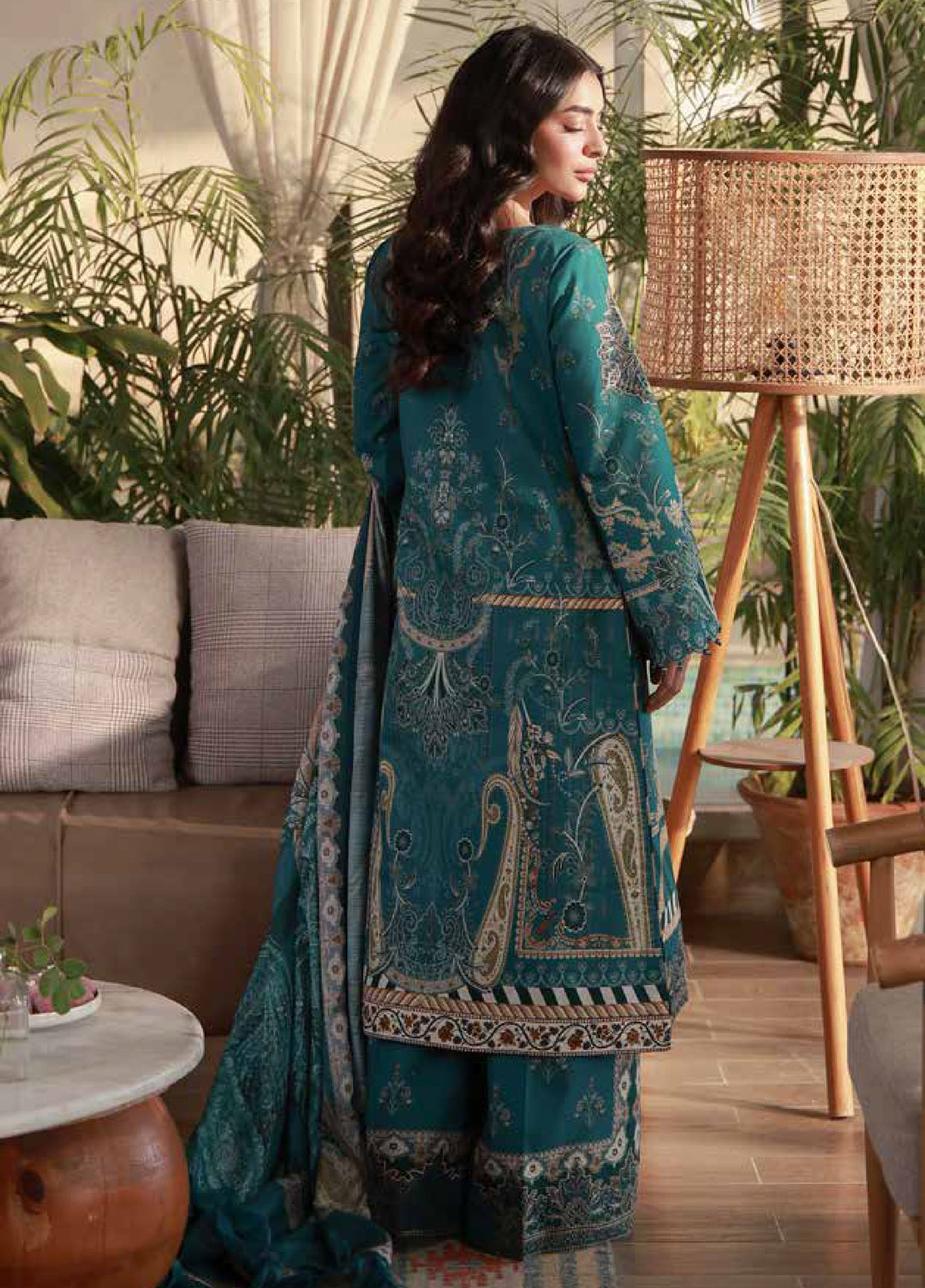 Delia by Gulaal Unstitched Embroidered Lawn 3 Piece Suit GL26UD D-4 Isla - Summer Collection