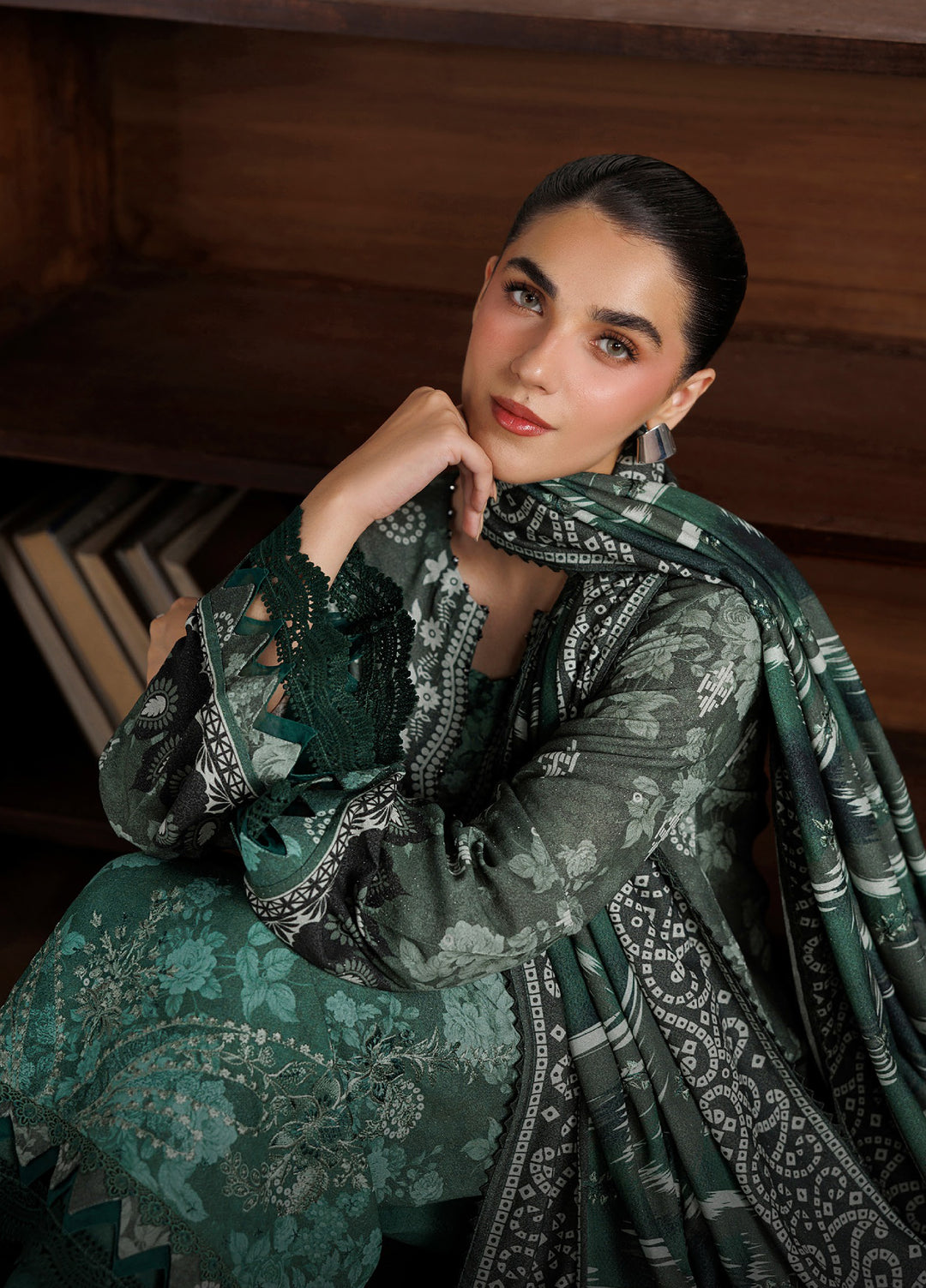 Kaya by Daria Unstitched Embroidered Karandi 3 Piece Suit DN26UKK DA-127 - Casual Collection