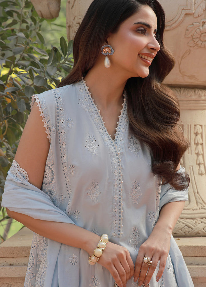 Lakhany Chikankari Unstitched Embroidered Lawn 3 Piece Suit LSM26UCL LG-RL-0380 - Festive Collection