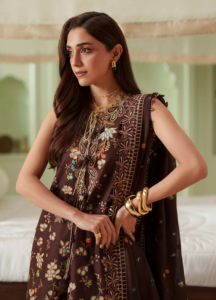 Mashriq by Bin Ilyas Unstitched Embroidered Lawn 3 Piece Suit BI26UML D117B - Festive Collection