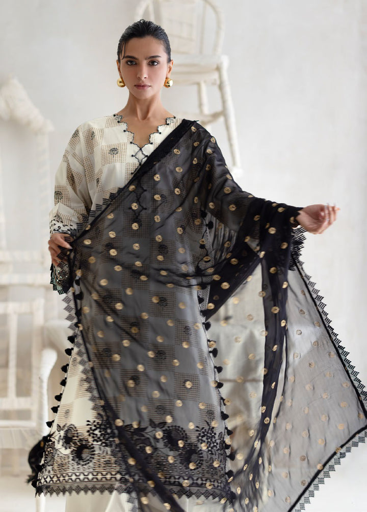 The Luxe by Gul Ahmed Unstitched Embroidered Slub 3 Piece Suit GA26ULL Royal Fleur SP 52066 - Casual Collection