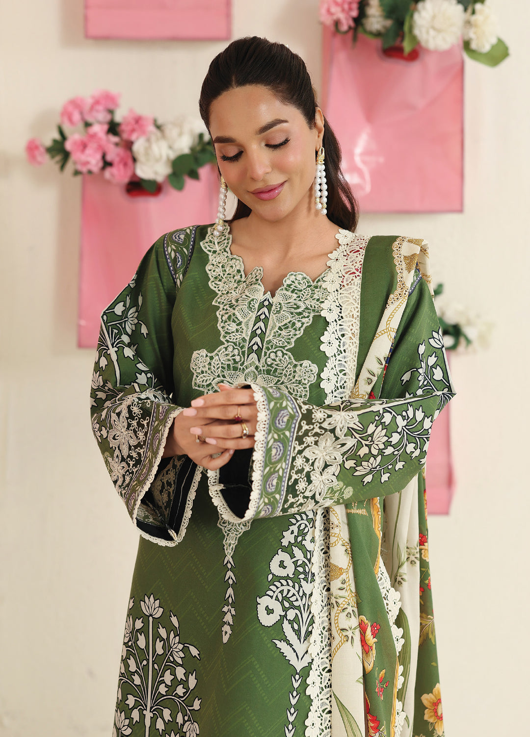 Anaya by Mahnur Unstitched Embroidered Lawn 3 Piece Suit MN26UALV AN2-11 - Festive Collection