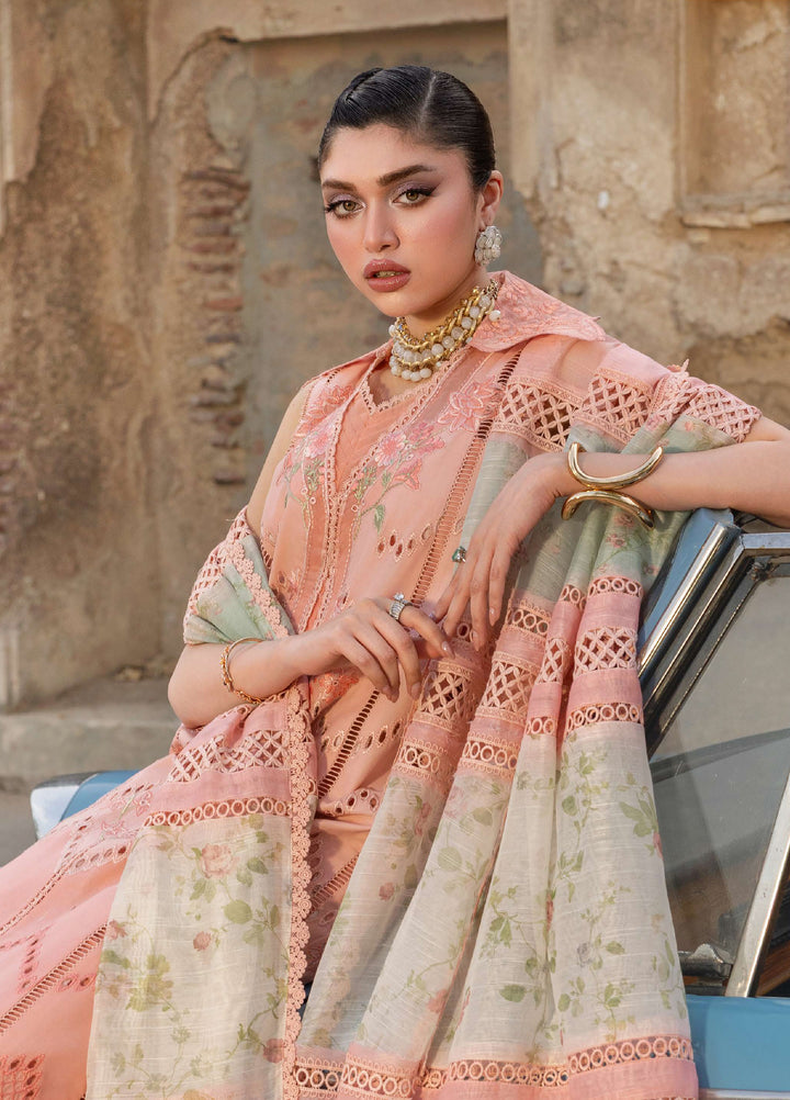 Bloom by Saira Shakira Unstitched Embroidered Lawn 3 Piece Suit SSR26ULB AMBRE-07A - Eid Collection