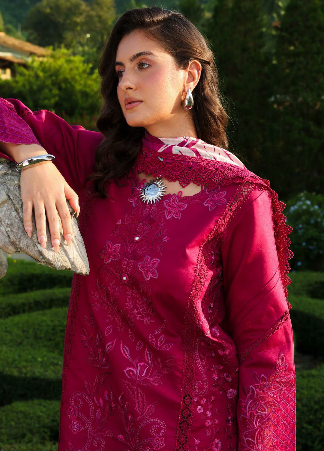 Florence by Rang Rasiya Unstitched Embroidered Lawn 3 Piece Suit RR26UFL Miraal - Summer Collection