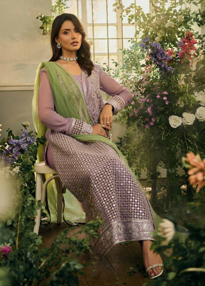 Celine by Charizma Unstitched Embroidered Chiffon 4 Piece Suit CHR26UC Celine CCE6-04 - Festive Collection