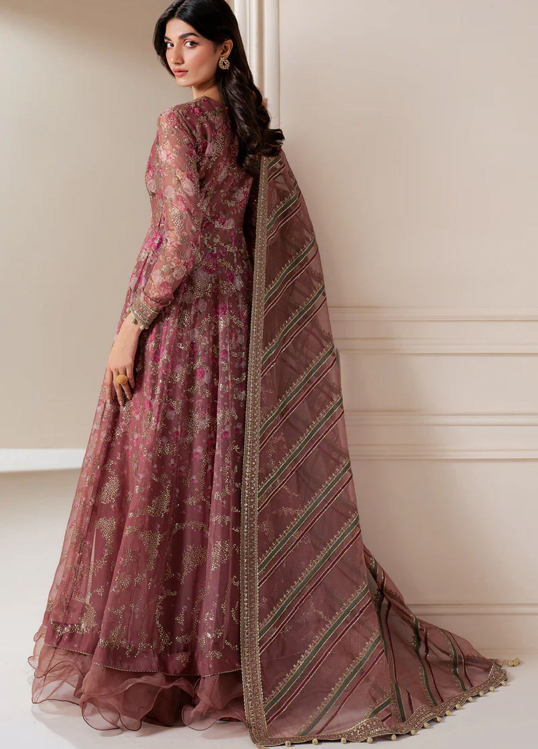 Jazmin Unstitched Chiffon Embroidered Suits 3 Piece JZ25CF JZ-UC-D3064 - Festive Collection