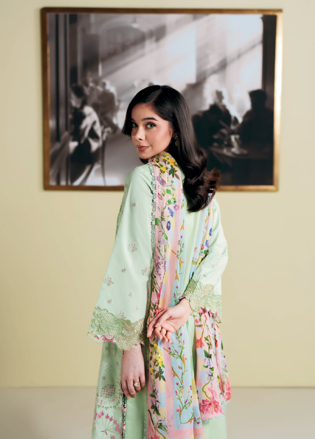 Whispers of Summer by Neeshey Unstitched Embroidered Luxury Lawn 3 Piece Suit NSH26ULW INEZ - Summer Collection