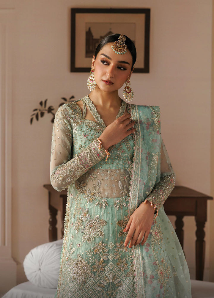 Shehnai by Afrozeh Unstitched Hand work Organza 3 Piece Suit AF26USW Dastoor AFR-0158 - Wedding Collection