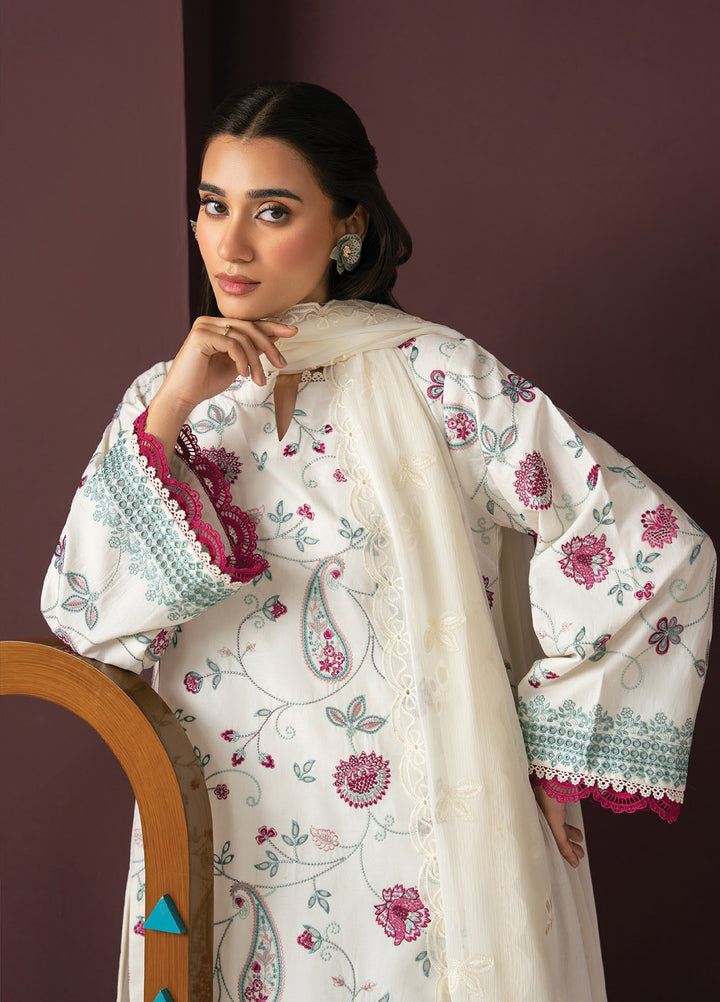 Namah by Xenia Formals Unstitched Embroidered Lawn 3 Piece Suit XF26UNL Sky Still 02 - Festive Collection