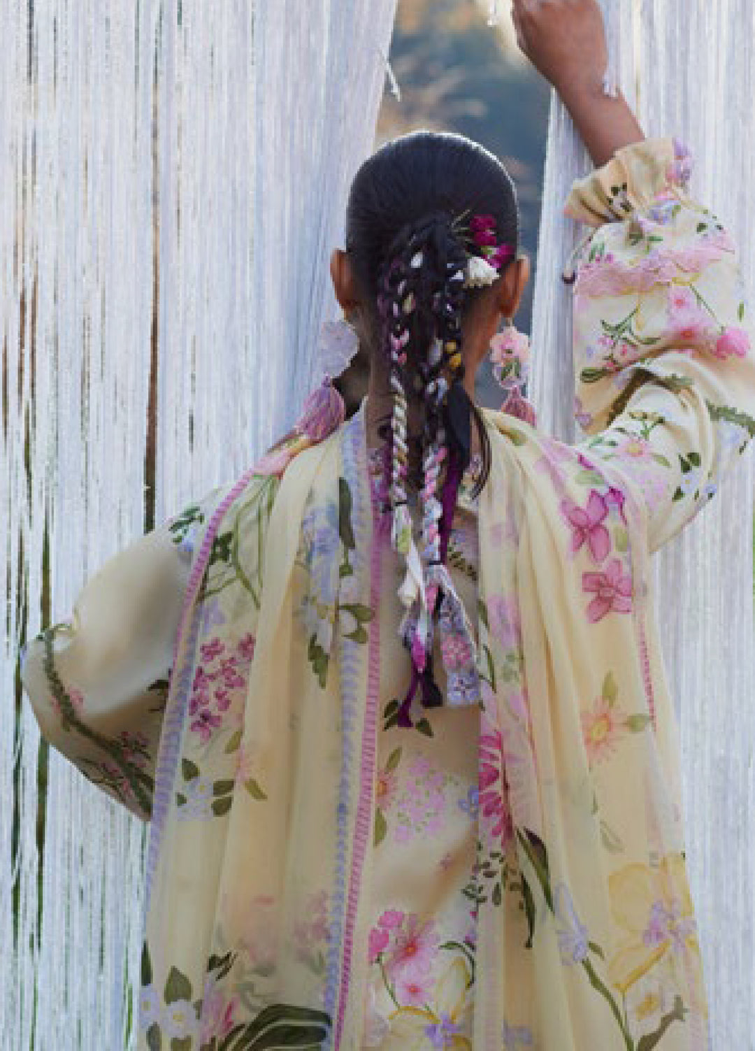 Meili by Zaha Unstitched Embroidered Lawn 3 Piece Suit ZK26UML ZL26-12B - Festive Collection