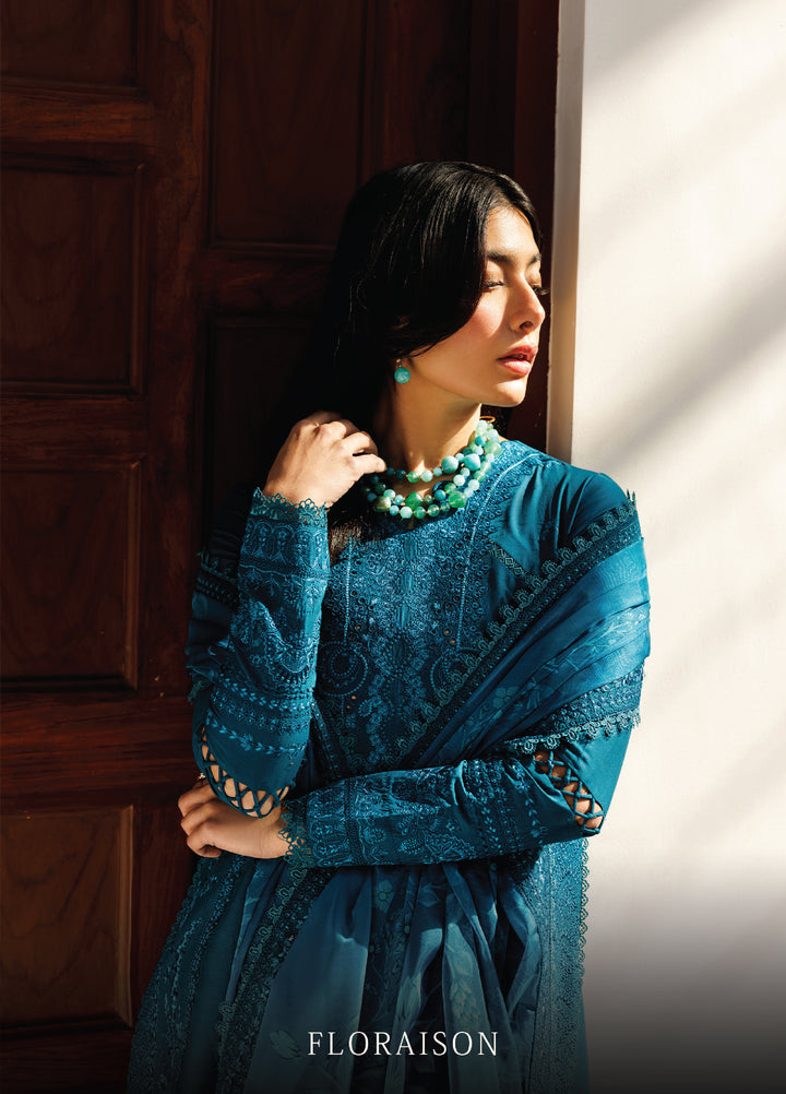 Mirabelle by Emaan Adeel Unstitched Embroidered Luxury Lawn 3 Piece Suit EA26UML D4 Floraison - Festive Collection