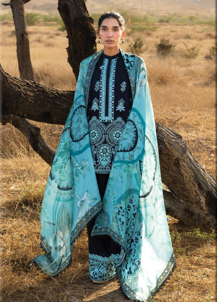 Zainab Chottani Unstitched Embroidered Luxury Lawn 3 Piece Suit ZC26ULZ D-10 SILVA - Summer Collection