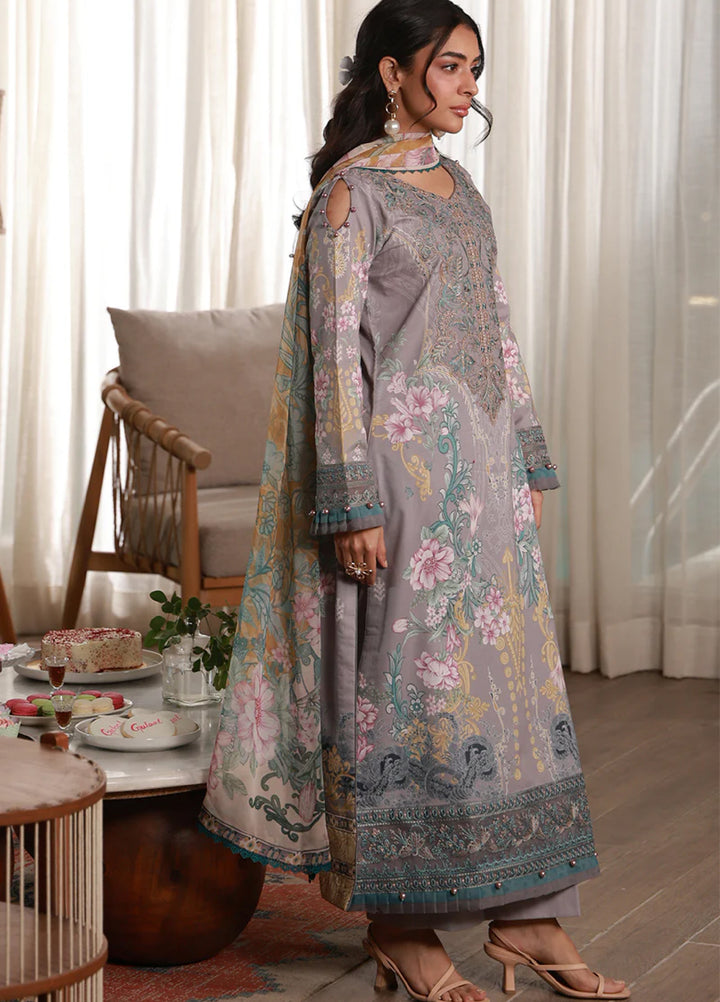 Delia by Gulaal Unstitched Embroidered Lawn 3 Piece Suit GL26UD D-2 Orra - Summer Collection