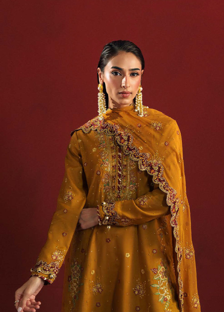 Shagun by Neeshay Unstitched Raw Silk Embroidered Suits 3 Piece NSH25SF ZARPOSH - Festive Collection