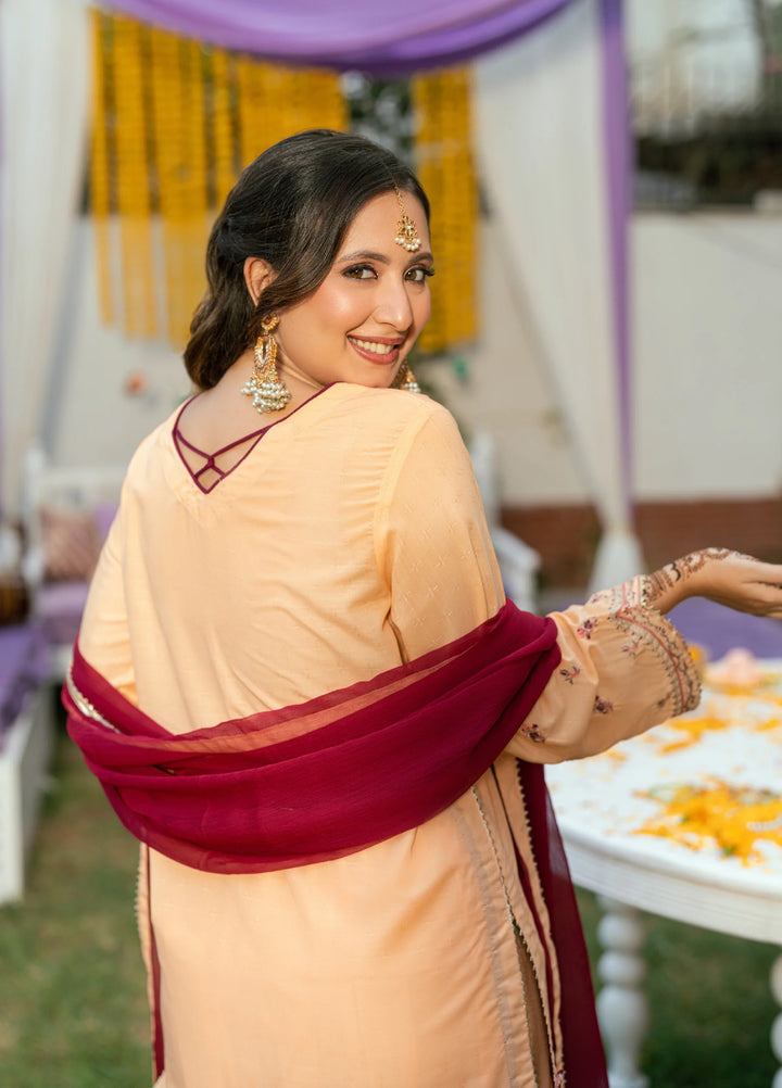 Omal by Komal Pret 3 Piece Dobby Suit Jahan- Festive Collection