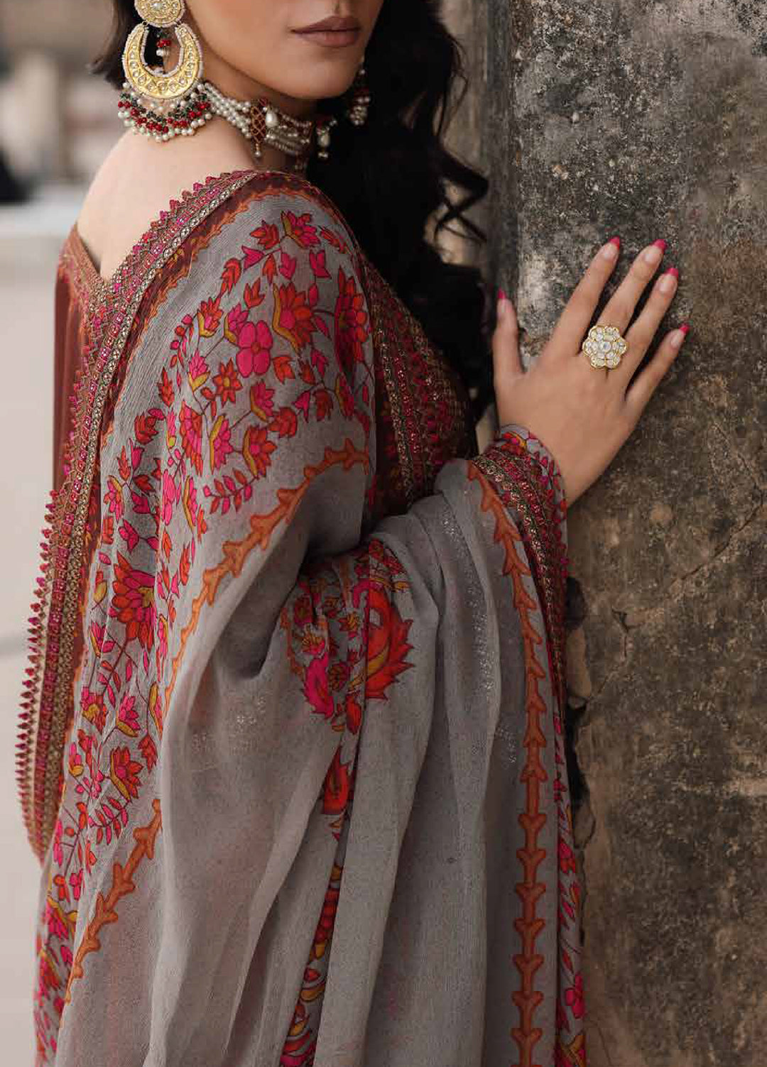 Vasal by Charizma Unstitched Luxury Chiffon Embroidered Suits 3 Piece CRZ25LC VSL25-42 - Festive Collection