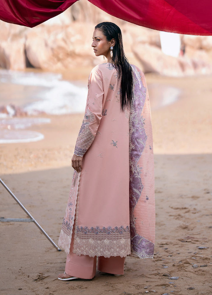 Florent Unstitched Embroidered Luxury Lawn 3 Piece Suit FL26UL FL-5B - Festive Collection