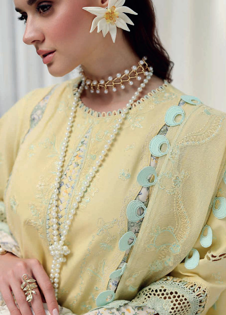 Qalamkar Chikankari Unstitched Embroidered Lawn 3 Piece Suit QLK26UCL CM-02 Ayla - Summer Collection