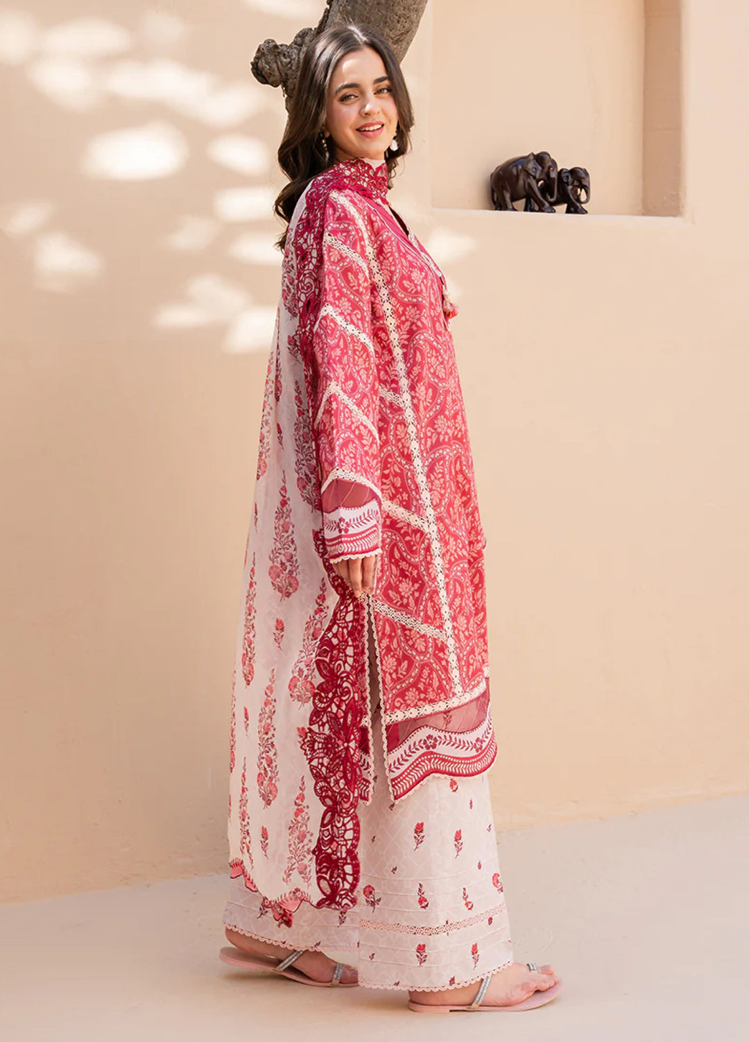 Summer in Bloom By Roheenaz Unstitched Printed Lawn 3 Piece Suit RN26USBL 32B Petaline Dream - Festive Collection
