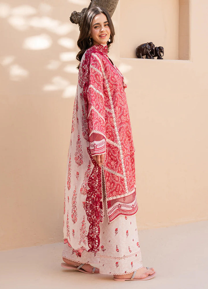 Summer in Bloom By Roheenaz Unstitched Printed Lawn 3 Piece Suit RN26USBL 32B Petaline Dream - Festive Collection