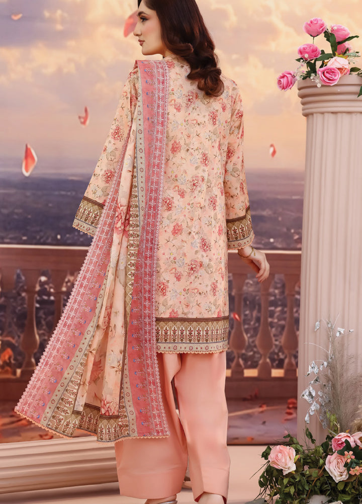 Salina by Regalia Textile Unstitched Cutwork Embroidered Lawn 3 Piece Suit RG26USCL D-6 - Summer Collection