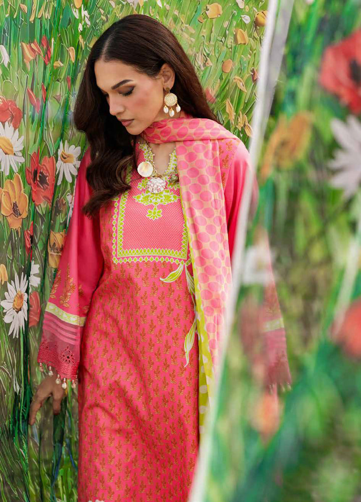 Combination by Charizma Unstitched Embroidered Lawn 3 Piece Suit CHR26UCL CC6-18 - Summer Collection