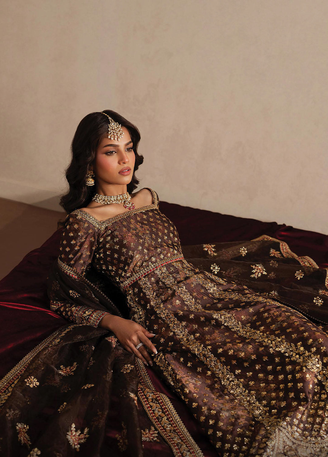 Qurbat by Ayzel Unstitched Embroidered Silk 3 Piece Suit AAF26UQ D-4 Nazaakat - Festive Collection