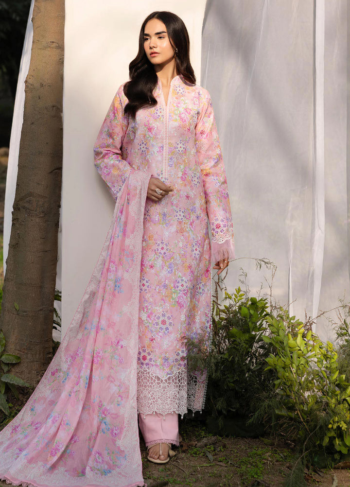 Summer Printkari Exclusive by RajBari Unstitched Embroidered Lawn 3 Piece Suit RB26USP D-03 - Casual Collection