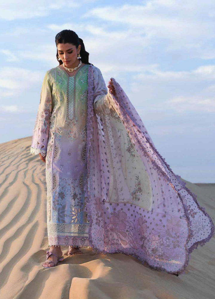 Aman by Nureh Unstitched Embroidered Luxury Lawn 3 Piece Suit NU26UA NE-228 - Festive Collection