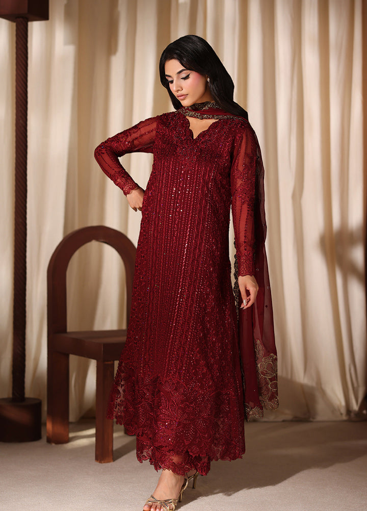 Azure Unstitched Embroidered Chiffon 3 Piece Suit AZ26ULC Cherry Blossom - Festive Collection