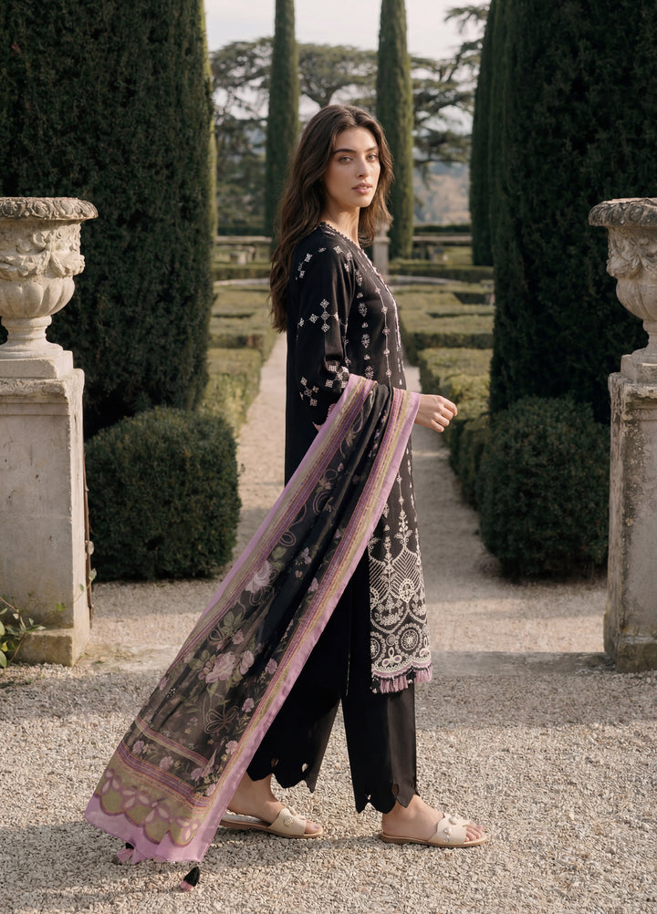 Zellbury Unstitched Embroidered Cotton 3 Piece Suit ZB26UCC WUC26E34063 - Casual Collection