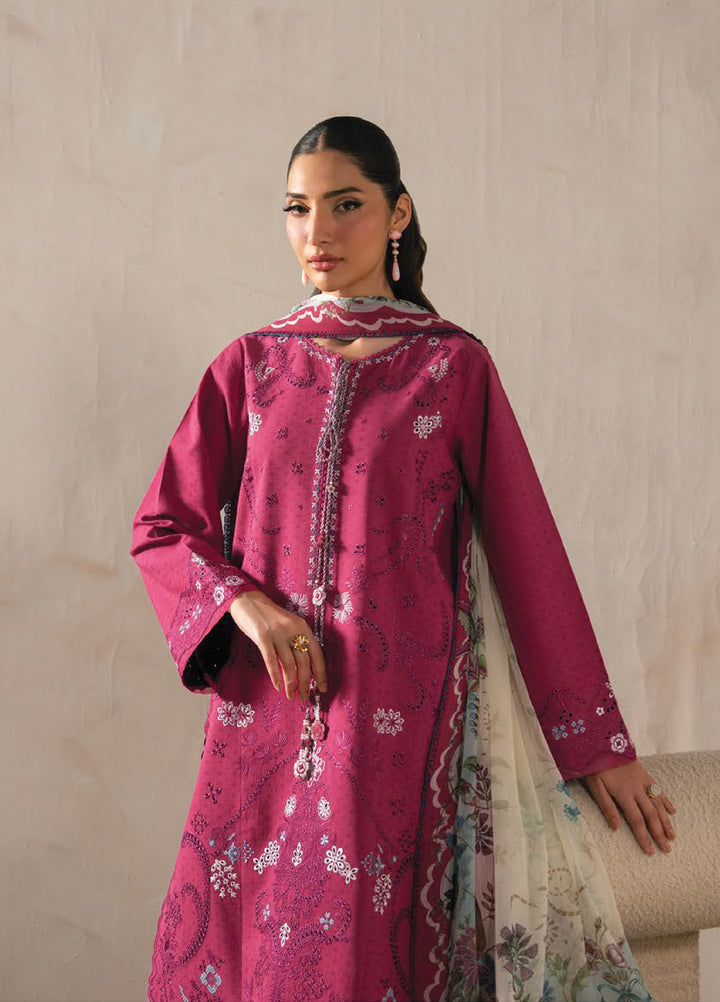 Seran Unstitched Embroidered Lawn 3 Piece Suit SN26ULLE Auren D-06 - Eid Collection